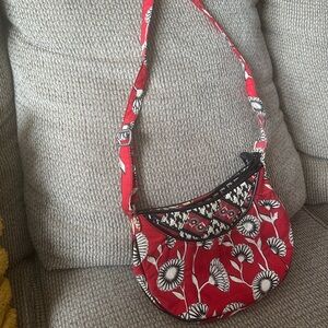 Vera Bradley Red and Black Crossbody Bag